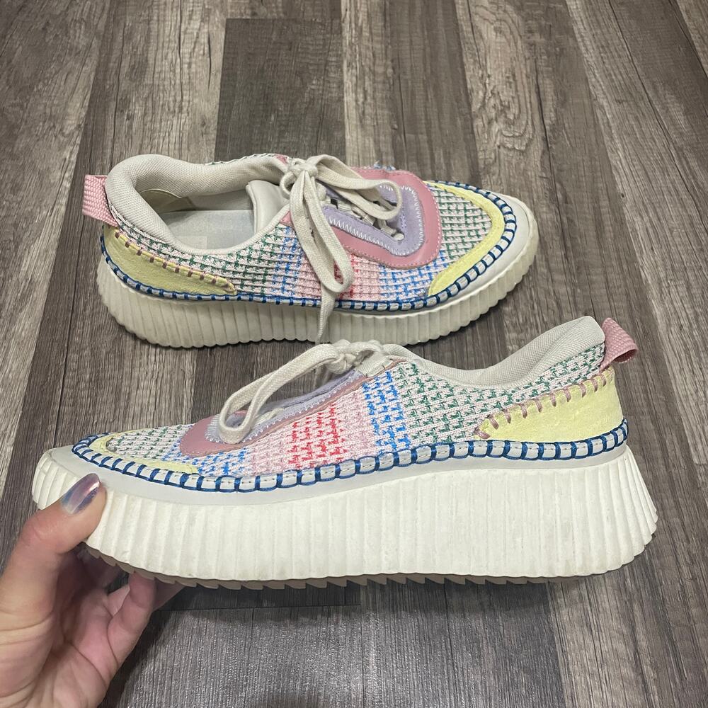 Dolce Vita Confetti Woven Platform Sneakers – Size 8.5 - Picture 2 of 8